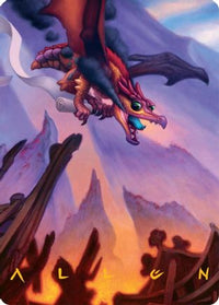 Scavenger Regent Art Card (45/54) (Gold-Stamped Signature) (AATDM-045) - Art Series: Tarkir: Dragonstorm