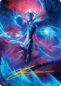 Ugin, Eye of the Storms Art Card (48/54) (Gold-Stamped Signature) (AATDM-048) - Art Series: Tarkir: Dragonstorm