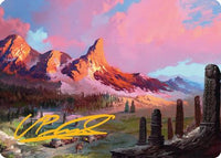 Rugged Highlands Art Card (29/54) (Gold-Stamped Signature) (AATDM-029) - Art Series: Tarkir: Dragonstorm