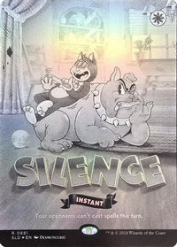 Silence (0881) (Black & White Foil) (SLD-881) - Secret Lair Drop Series Foil