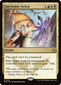 Inevitable Defeat (PPTDM-194) - Promo Pack: Tarkir: Dragonstorm Foil
