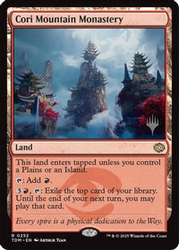 Cori Mountain Monastery (PPTDM-252) - Promo Pack: Tarkir: Dragonstorm Foil