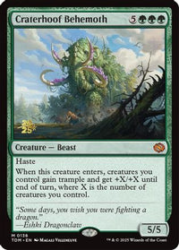 Craterhoof Behemoth (PRE-138) - Prerelease Cards