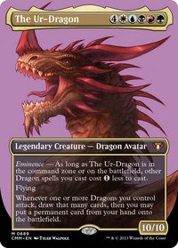 The Ur-Dragon (Borderless Profile) [Commander Masters]