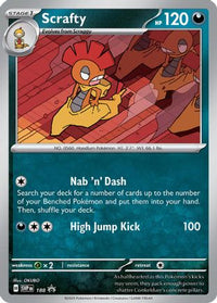 Scrafty (Cosmos Holo) (188) - SV Scarlet & Violet Promo Cards Holofoil