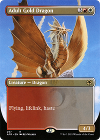 Adult Gold Dragon (Borderless Alternate Art) [Dungeons & Dragons: Adventures in the Forgotten Realms]