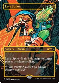 Lava Spike (2054) (Raised Foil) (SLD-2054) - Secret Lair Drop Series