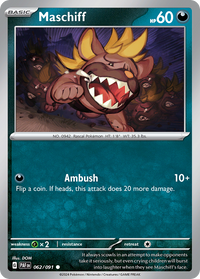 Maschiff (62/091) - Miscellaneous Cards & Products Reverse Holofoil