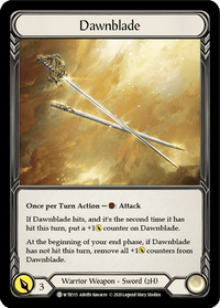 Dawnblade // Rhinar [U-WTR115 // U-WTR002] (Welcome to Rathe Unlimited) Unlimited Normal - POKÉ JEUX