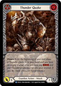 Thunder Quake (Blue) [EVR026] (Everfest) 1st Edition Extended Art Rainbow Foil - POKÉ JEUX