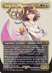 Yuna, Grand Summoner (Borderless) (FIC-208) - Commander: FINAL FANTASY Foil