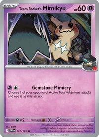Team Rocket's Mimikyu (87) - SV10 Destined Rivals Reverse Holofoil