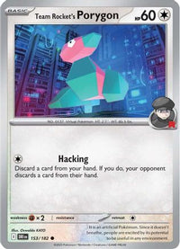 Team Rocket's Porygon (153) - SV10 Destined Rivals