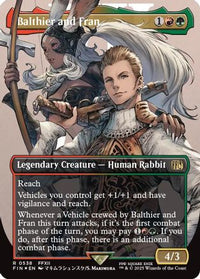Balthier and Fran (Borderless) (Surge Foil) (FIN-538) - FINAL FANTASY Foil