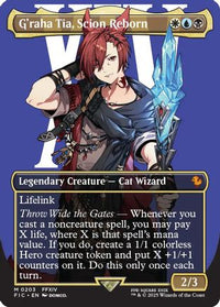 G'raha Tia, Scion Reborn (Borderless) (FIC-203) - Commander: FINAL FANTASY Foil