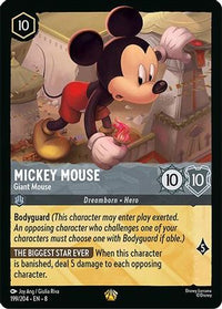 Mickey Mouse - Giant Mouse (199/204) - Reign of Jafar Cold Foil
