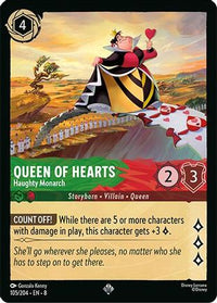 Queen of Hearts - Haughty Monarch (105/204) - Reign of Jafar Cold Foil
