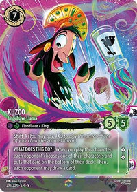 Kuzco - Impulsive Llama (Enchanted) (210/204) - Reign of Jafar Holofoil