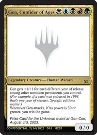 Gen, Confider of Ages (-) - Un-Known Event Playtest Cards
