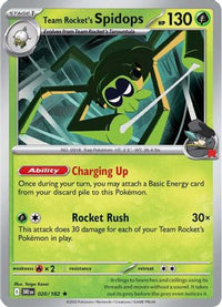 Team Rocket's Spidops (20/182) - SV10 Destined Rivals Holofoil