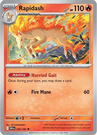 Rapidash (30/182) - SV10 Destined Rivals Reverse Holofoil