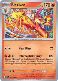 Blaziken (42/182) - SV10 Destined Rivals Reverse Holofoil