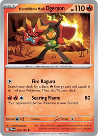Hearthflame Mask Ogerpon (44) - SV10 Destined Rivals Reverse Holofoil