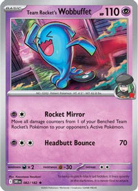 Team Rocket's Wobbuffet (82) - SV10 Destined Rivals Holofoil