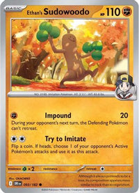Ethan's Sudowoodo (93) - SV10 Destined Rivals Reverse Holofoil