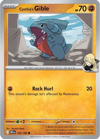 Cynthia's Gible (102) - SV10 Destined Rivals