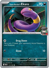 Team Rocket's Ekans (112) - SV10 Destined Rivals