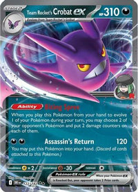 Team Rocket's Crobat ex (122/182) - SV10 Destined Rivals Holofoil