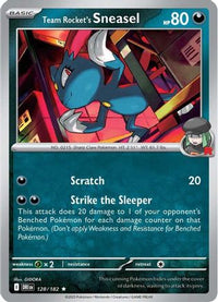 Team Rocket's Sneasel (128) - SV10 Destined Rivals Reverse Holofoil
