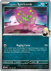 Cynthia's Spiritomb (129) - SV10 Destined Rivals Reverse Holofoil