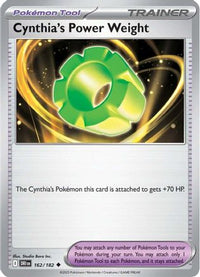 Cynthia's Power Weight (162) - SV10 Destined Rivals Reverse Holofoil