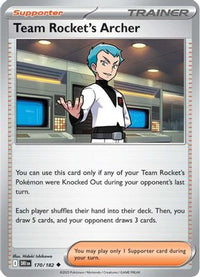 Team Rocket's Archer (170/182) - SV10 Destined Rivals Reverse Holofoil