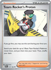 Team Rocket's Proton (177/182) - SV10 Destined Rivals Reverse Holofoil