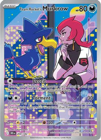 Team Rocket's Murkrow (200/182) - SV10 Destined Rivals Holofoil
