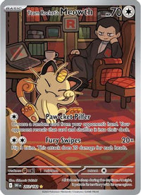 Team Rocket's Meowth (203/182) - SV10 Destined Rivals Holofoil