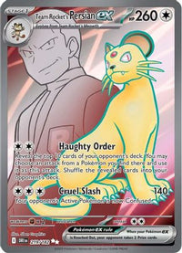 Team Rocket's Persian ex (219/182) - SV10 Destined Rivals Holofoil