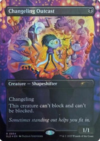 Changeling Outcast (Rainbow Foil) (SLD-894) - Secret Lair Drop Series Foil