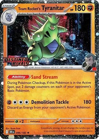 Team Rocket's Tyranitar (Prerelease) (96) - SV10 Destined Rivals Holofoil