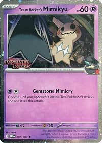 Team Rocket's Mimikyu (Prerelease) (87) - SV10 Destined Rivals Holofoil