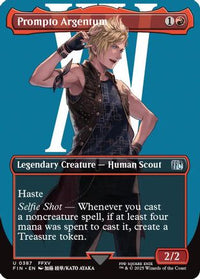 Prompto Argentum (Borderless) (FIN-387) - FINAL FANTASY Foil