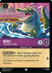 Nero - Fearsome Crocodile (Foil) (65/204) - Reign of Jafar Cold Foil