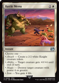 Battle Menu (FIN-009) - FINAL FANTASY Foil