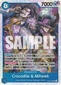 Crocodile & Mihawk (ST25-003) - Starter Deck 25: BLUE Buggy Foil