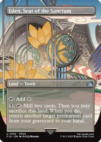 Eden, Seat of the Sanctum (Borderless) (FIN-355) - FINAL FANTASY Foil
