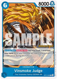Vinsmoke Judge (OP11-044) - A Fist of Divine Speed Release Event Cards