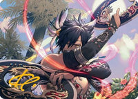 Dancer's Chakrams Art Card (Gold-Stamped Signature) (AAFIN-024) - Art Series: FINAL FANTASY